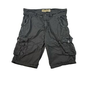 Denim & Rivets Men's 32 Black‎ Cargo Shorts Utility Pockets SEE DESCRIPTION